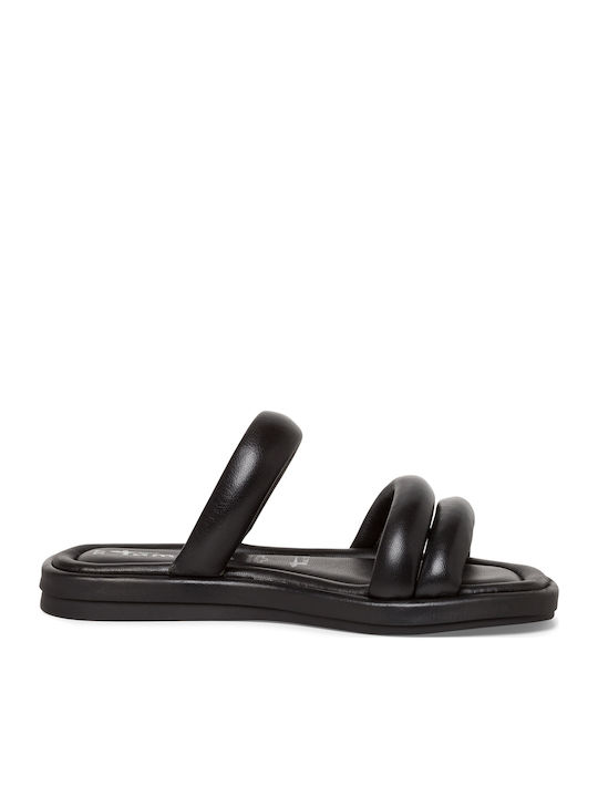 Tamaris Leder Flache Sandalen für Damen in Schw...