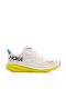 Hoka Glide Clifton 9 Sportschuhe Laufen Eggnog / Passion Fruit