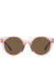 Emporio Armani Sunglasses with Pink Plastic Frame and Brown Lens EA4185 554473