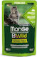 Monge Bwild Grain Free Wet Food for Adult Cats in Pouches with Turkey, Bushmeat, Vegetables, Liver and Pork Grain-Free 85gr