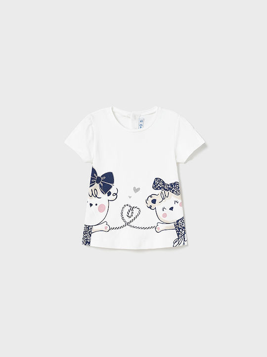 Mayoral Kids Blouse Short Sleeve White