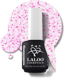 Laloo Cosmetics Flake Фуксия Топ Покритие Матов 15мл