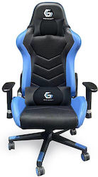 Gembird GC-01 Υφασμάτινη Καρέκλα Gaming με Ρυθμιζόμενα Μπράτσα Μαύρο / Μπλε