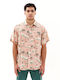 Short Sleeve Shirt in Regular Fit Dusty Rose