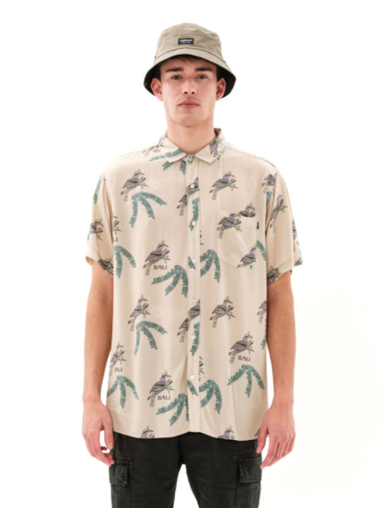 Emerson Short Sleeve Shirt Regular Fit Beige