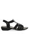 Parex Damen Flache Sandalen mit Riemen in Schwarz Farbe