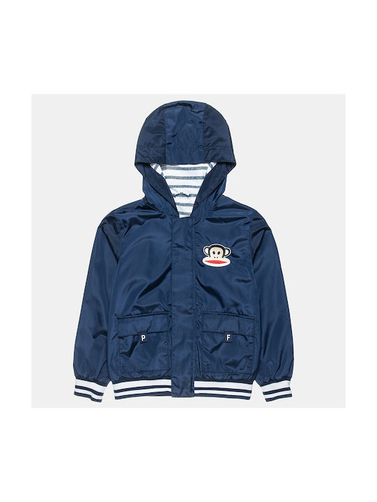 Alouette Boys Casual Jacket Blue Paul Frank with Lining & Ηood