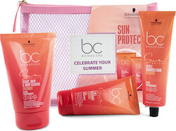 Schwarzkopf BC Bonacure Sun Protect Wetbag Set de îngrijire a părului cu Șampon și Necesar de toaletă 4buc