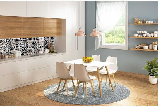 Трапезария Bueno 5бр White 120x80бр