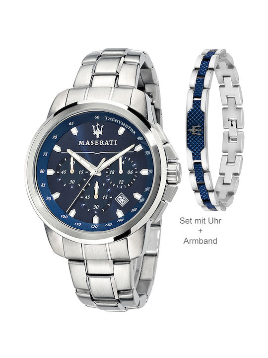 Maserati Uhr Batterie mit Metallarmband Maserati Uhr Batterie mit Metallarmband