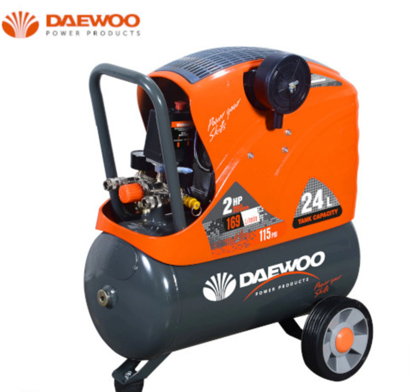 Daewoo Κομπρεσέρ Αέρος με Ισχύ 2hp και Αεροφυλάκιο 24lt DAAC24DN ...