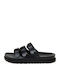 FBL007-11708 Women's Flat Sandals in Black Color
