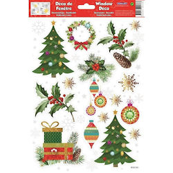 WINDOW CHRISTMAS STICKERS 20X30CM W30561