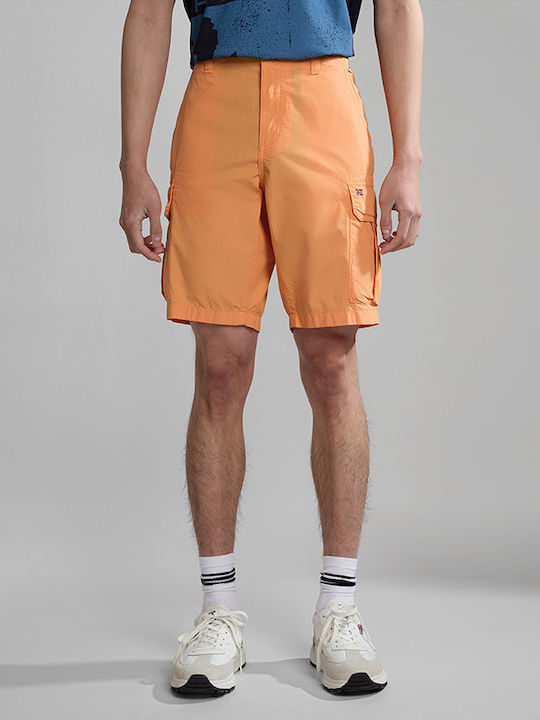 Napapijri Noto 5 Men's Shorts Cargo Orange Mock