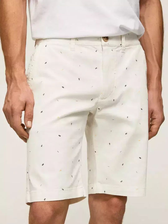 Herrenshorts Jeans Weiß
