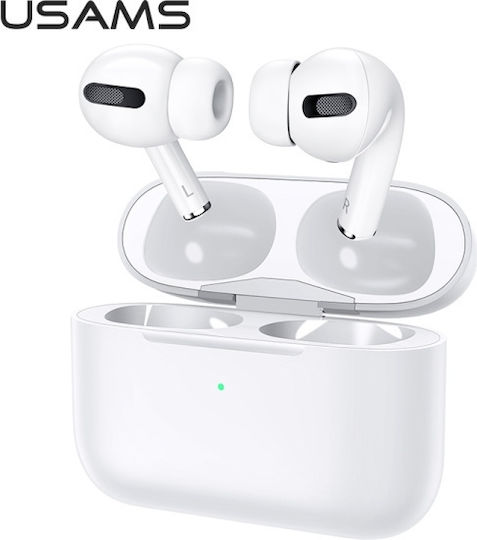 Usams US-YM001 In-ear Bluetooth Handsfree Earphones with Charging Case White