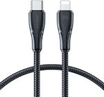 Joyroom S-CL020A11 Geflochten USB-C zu Lightning Kabel 20W Schwarz 0.25m