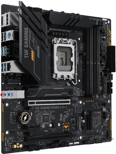 Asus TUF GAMING B760M-E D4 Motherboard ATX με Intel 1700 Socket 90MB1E90-M0EAY0