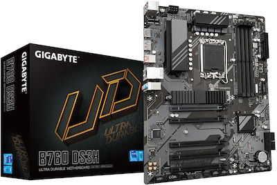 Gigabyte B760 DS3H rev. 1.0 Mainboard ATX mit Intel 1700 Sockel