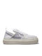 Court Vision Alta Γυναικεία Flatforms Sneakers White / Sail / Metallic Silver
