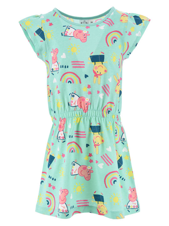 Rochie "Peppa pig" mentă (Mint )