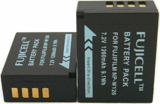 Fujicell Μπαταρία Φωτογραφικής Μηχανής NP-W126 NP-W126S Ιόντων-Λιθίου (Li-ion) 1360mAh Συμβατή με Fujifilm
