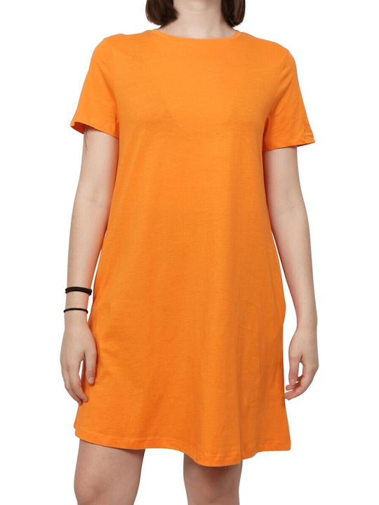 Only Sommer Mini Kleid Orange