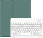 Usams US-BH655 Flip Cover Synthetic Leather with Keyboard English US Green (iPad Air 2020/2022 / iPad Air) IP109YRU02