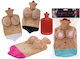 Out of the Blue Funny Sexy Gift Hot Water Bag with Boob Cover Random Color - 4 Colors