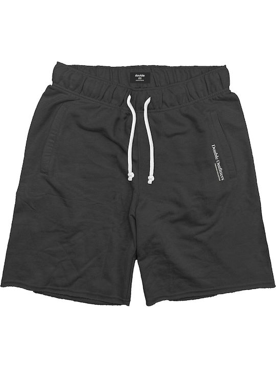 Double A Men's Sports Monochrome Shorts Black
