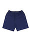 Kurze Sommer-Pyjamahose für Herren - 100% Baumwolle - Dellor 1847 Marineblau