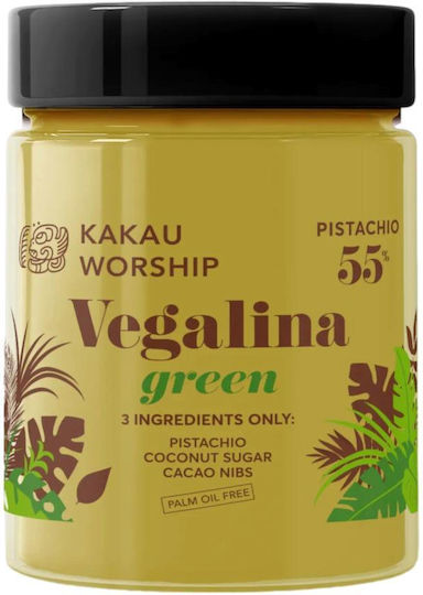 Kakau Worship Βιολογικό Vegan Φυστικοβούτυρο Απαλό Vegalina με Pistachio 200gr