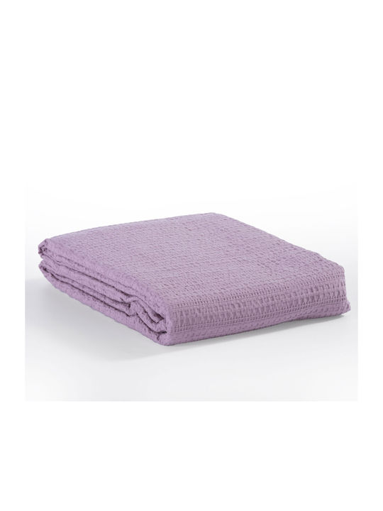 Nef-Nef Cool Κουβέρτα Πικέ Μονή 160x240εκ. Purple