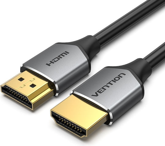 Vention Ultra Thin HDMI 2.0 Premium High Speed 4K 60Hz HDR Cable HDMI male - HDMI male 3m Γκρι