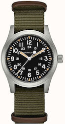 Hamilton Khaki Field Ρολόι Μπαταρίας με Υφασμάτινο Λουράκι