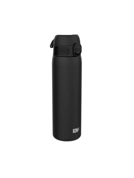 Ion8 Stainless Steel Water Bottle 600ml Black