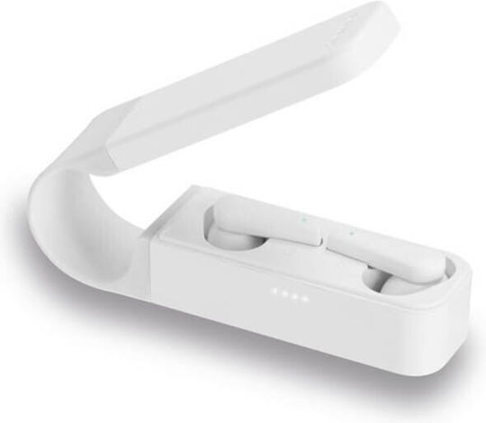 HAMA Spirit Pocket In-ear Bluetooth Handsfree Căști cu Carcasă de Încărcare Alb
