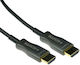 Intronics Премиум 8K Хибриден HDMI 2.1 Ултра Висока Скорост 48Gbps 4K 120Hz HDR VRR Кабел HDMI мъжки - HDMI мъжки 15м Черен