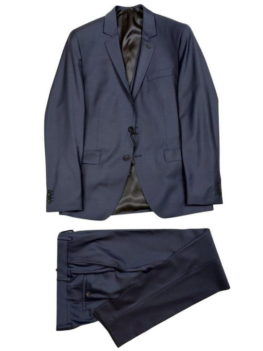 Karl Lagerfeld Herrenanzug mit Weste Marineblau