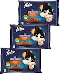 Purina Felix Le Chiottonerie Wet Food for Cats In Pouch with Lamb / Rabbit In Jelly 12pcs 85gr