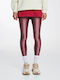 Jacqueline Women's Long Everyday Legging Shiny Dark Pink