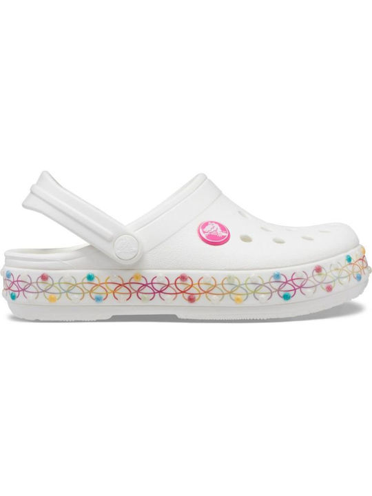 Crocs Stretch Clog Kinder Strandschuhe Weiß