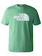 The North Face Ανδρικό T-shirt Grass Green με Στάμπα