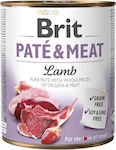 Brit Paté & Meat Canned Grain Free Wet Dog Food with Lamb 1 x 800gr