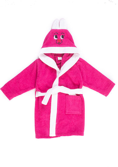 Comfort Kids Hooded Bathrobe Fuchsia