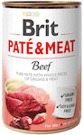 Brit Paté & Meat Umedă pentru Câini Câine cu Carne de vită fără Cereale în Conservă 1 x 400gr.