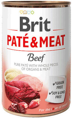 Brit Paté & Meat Nassfutter mit Rindfleisch 1 x 400g