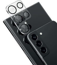 Crong Lens Shield Kameraschutz Gehärtetes Glas Transparent für das Samsung Galaxy S23