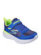 Go Run 400 V2 Watix Kids Sports Shoes Running with Hoop & Loop Closure Blue
