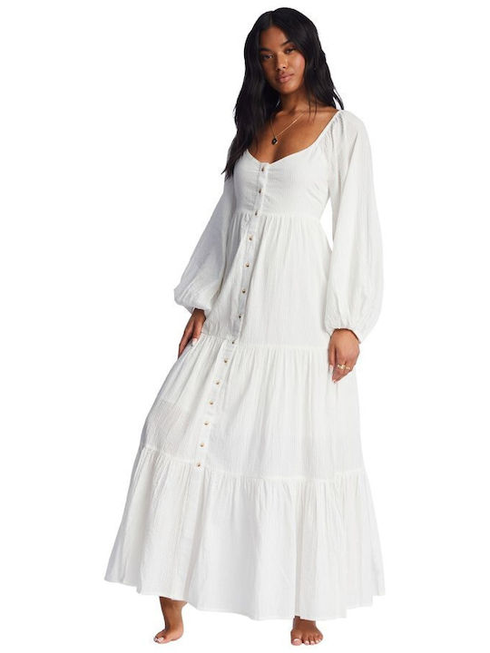 Billabong Maxi Φόρεμα Λευκό
